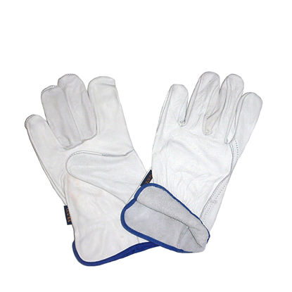 Guante Cuero Blanco Modelo Supervisor